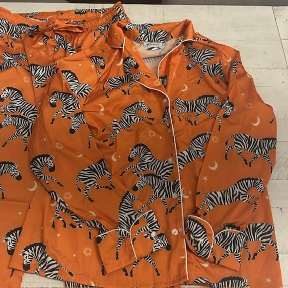 Averie Two-Piece Zebra Print Pajama Set - Picture 3 of 5